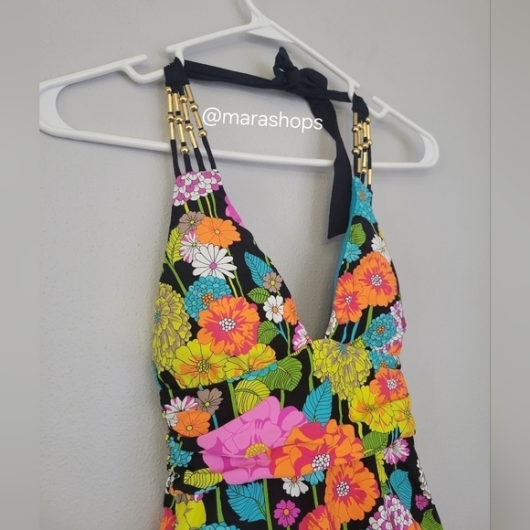 Trina Turk Santiago Halter One-Piece Swimsuit - Picture 5 of 7